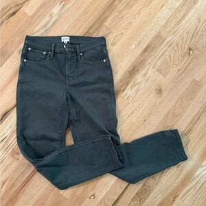 J. Crew Women's Dark Gray Straight Leg Jeans